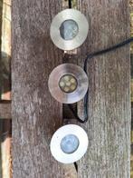 3 Inbouw Led spots met Transformator, Gebruikt, Led, Metaal of Aluminium, Ophalen of Verzenden