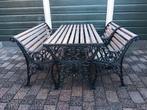 Gietijzer tuinset., Tuin en Terras, Ophalen, Bank, Zo goed als nieuw, Tuinset