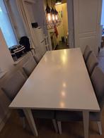 Tafel en stoelen, Huis en Inrichting, Tafels | Eettafels, Ophalen, Gebruikt, 50 tot 100 cm, Vijf personen of meer