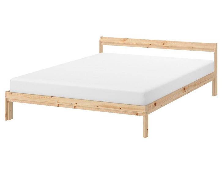 IKEA Neiden Bedframe - 140x200 cm incl. lattenbodem + matras, Huis en Inrichting, Slaapkamer | Bedden, Gebruikt, Twijfelaar, 140 cm