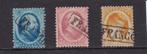25-1. 1864  Koning Willem III, 2e emissie, nrs. 4 - 6, gebr., Postzegels en Munten, Postzegels | Nederland, Verzenden, T/m 1940
