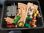 Houten treinset IKEA en Lidl, Kinderen en Baby's, Speelgoed | Houten speelgoed, Zo goed als nieuw, Ophalen
