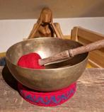 Oude Tibetaanse klankschaal - 18cm, 760gr, Ophalen of Verzenden, Gebruikt, Melodische percussie