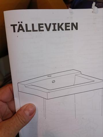 Nieuwe Ikea TÄLLEVIKEN wasbak 61cm beschikbaar voor biedingen