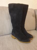 Tommy Hilfiger suede Laarzen - Maat 38, Hoge laarzen, Blauw, Ophalen of Verzenden, Gedragen