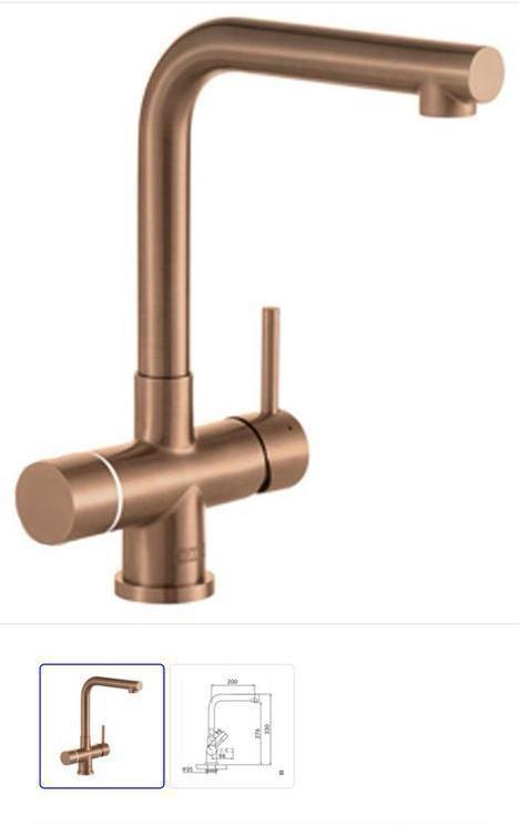 Franke 3-in-1 kokend waterkraan Mondial industrieel koper, Huis en Inrichting, Keuken | Keukenelementen, Nieuw, Minder dan 100 cm