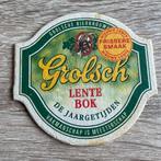 Grolsch Lente Bok bierviltje, Verzamelen, Ophalen of Verzenden, Zo goed als nieuw, Viltje(s), Grolsch