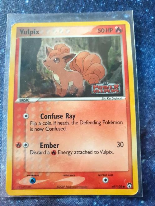 Pokémon kaart Vulpix Reverse #69 Power Keepers, Hobby en Vrije tijd, Verzamelkaartspellen | Pokémon, Gebruikt, Losse kaart, Ophalen of Verzenden