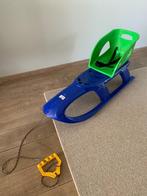 Kunststof slee met baby zitje, Ophalen, Zo goed als nieuw