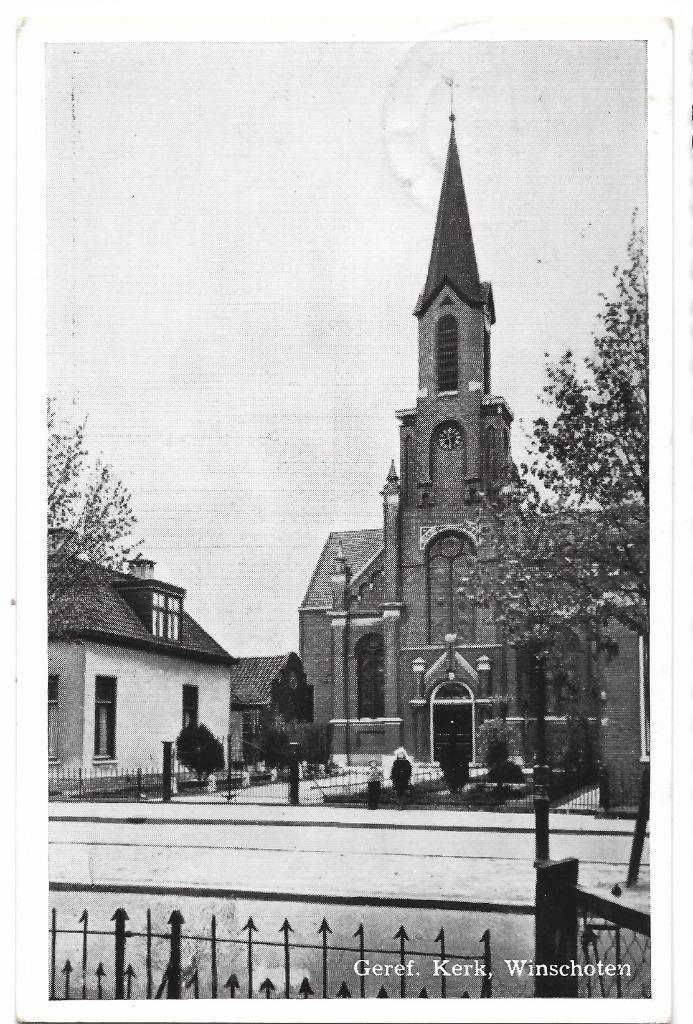 Winschoten, Geref. Kerk, Verzamelen, Ansichtkaarten | Nederland, Gelopen, Groningen, 1960 tot 1980, Verzenden