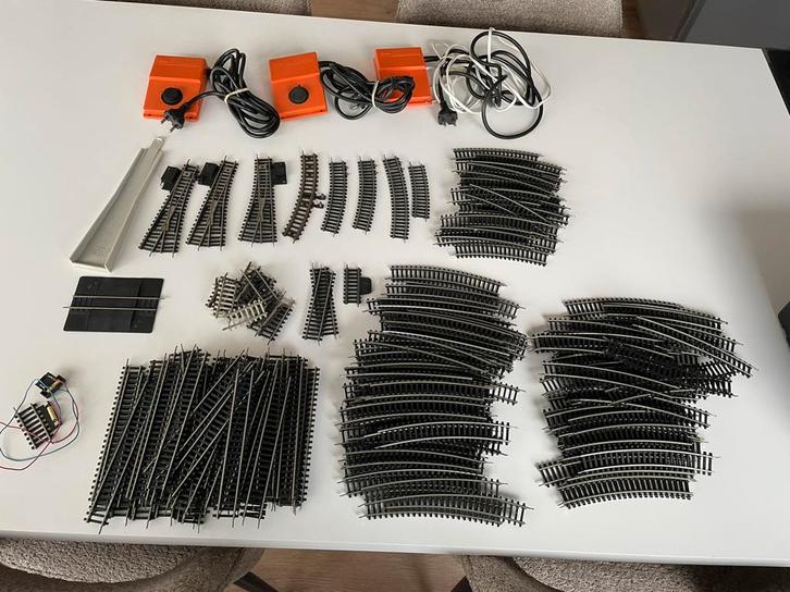 Pico Trein Rails en trafo, Hobby en Vrije tijd, Modeltreinen | N-Spoor, Zo goed als nieuw, Rails, Gelijkstroom, Trix, Ophalen of Verzenden