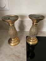 Gouden Kandelaars - Set van 2, Ophalen of Verzenden, Goud