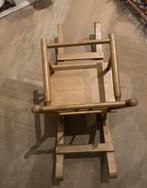 Vintage houten poppenschommelstoel, Kinderen en Baby's, Speelgoed | Houten speelgoed, Ophalen of Verzenden, Gebruikt, Overige typen