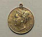 penningen / draagpenningen Wilhelmina 50 jr. 3 stuks, Postzegels en Munten, Ophalen of Verzenden, Overige materialen, Nederland