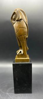 Bronzen Art-Deco stijl uil., Ophalen of Verzenden