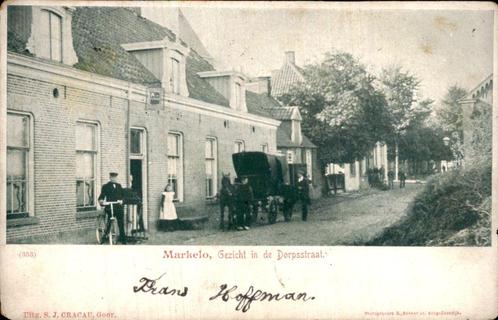 Markelo - Dorpsstraat, Verzamelen, Ansichtkaarten | Nederland, Gelopen, Overijssel, Voor 1920, Ophalen of Verzenden