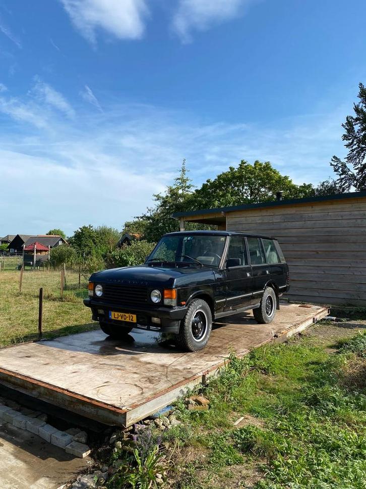 Range Rover Classic 3.5 4WD 1973 Zwart, Auto's, Rover, Particulier, Overige modellen, 4x4, Dakrails, Elektrische stoelverstelling
