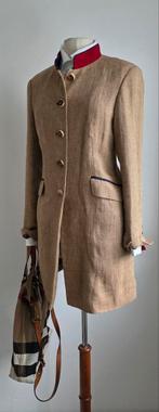 Koetsiersjasje lange blazer countrychic visgraat linnen 42, Verzenden, Maat 42/44 (L), Purdey Pauw, Zo goed als nieuw