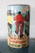 Vaas New York Southampton American Line. Bekervaas, Overige kleuren, Aardewerk of Porselein, Ophalen of Verzenden, Zo goed als nieuw