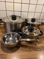 pannenset, Huis en Inrichting, Keuken | Potten en Pannen, Ophalen of Verzenden, Rvs
