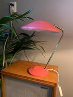 Vintage rode roze Ewa Värnamo-bureaulamp, Huis en Inrichting, Lampen | Tafellampen, Ophalen of Verzenden, Zo goed als nieuw, Metaal