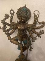 Antiek Bronzen beeld van Krishna hindoeïstische god, Antiek en Kunst, Antiek | Koper en Brons, Ophalen of Verzenden, Brons