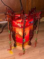 Handgemaakte Chinese  lantaarn met franjes, Antiek en Kunst, Antiek | Lampen, Ophalen of Verzenden