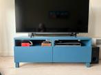 Besta Tv meubel 120 cm, Ophalen, Kunststof, Gebruikt, 100 tot 150 cm