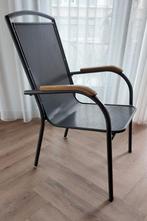 Hartman tuin/terrasstoelen, aluminium antraciet/grijs, Tuin en Terras, Tuinstoelen, Ophalen, Zo goed als nieuw, Aluminium, Stapelbaar