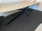 Tafel 300x100 deens ovaal matrixpoot blank licht eiken, Huis en Inrichting, Ophalen, Nieuw