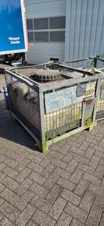 12 stuks IBC Containers 500 Liter in Stalen Kooi - 100x120cm, Ophalen