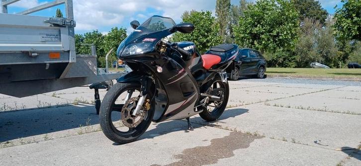 Schakelbrommer motorhispania rx50, Fietsen en Brommers, Brommers | Derbi, Gebruikt, Maximaal 45 km/u, Ophalen