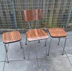 Vintage jaren 60 Tavo stoel en krukjes., Ophalen, Vintage jaren 60, Gebruikt, Drie