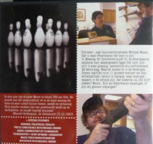 2 DVD Drama: Bowling for Columbine; met Michael Moore, ZGAN., Cd's en Dvd's, Dvd's | Drama, Zo goed als nieuw, Overige genres