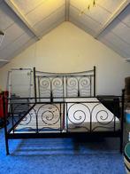 IKEA bed 2-persoons, Ophalen, Gebruikt, Zwart, Tweepersoons