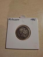 Zilveren 1/2 Gulden 1866 - Willem III - Zeer Fraai, Ophalen of Verzenden