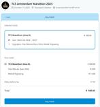 Marathon Ticket Amsterdam (42km), Eén persoon