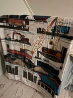 Dekbedovertrek met bouwplaats print beddinghouse, Huis en Inrichting, Eenpersoons, Wit, Dekbedovertrek, Ophalen of Verzenden