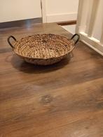Rieten mand met handgrepen - 45 cm, Ophalen of Verzenden, Gebruikt, Rond, Overige materialen