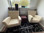 Luxe leren fauteuils – topcomfort voor een kleine prijs!, Huis en Inrichting, Fauteuils, Ophalen, Zo goed als nieuw, 75 tot 100 cm