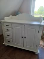 Een witgeverfde, houten commode, Ophalen, Gebruikt, 50 tot 70 cm, 100 cm of meer