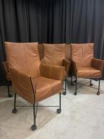 6 Montis Chaplin Stoelen - Nieuw Rancho Leer