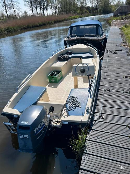 Sea-Finder 420 met Yamaha 25PK, Watersport en Boten, Vis- en Consoleboten, Zo goed als nieuw, 10 tot 30 pk, 3 tot 6 meter, Benzine