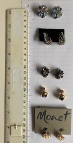 10 verschillende Vintage clip oorbellen (qwe), Ophalen of Verzenden, Zo goed als nieuw, Overige kleuren, Overige materialen