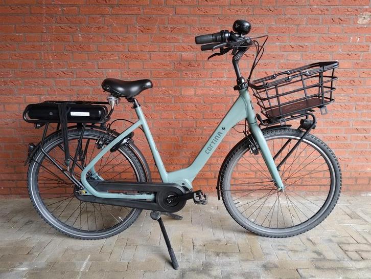 Cortina E-Common D57 Groen 80Nm met nieuwe accu 450Wh, Fietsen en Brommers, Elektrische fietsen, Zo goed als nieuw, Cortina, 55 tot 59 cm