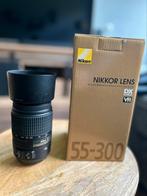 Nikon 55-300 F 4.5-5.6G ED VR, Audio, Tv en Foto, Fotografie | Lenzen en Objectieven, Telelens, Zo goed als nieuw, Ophalen