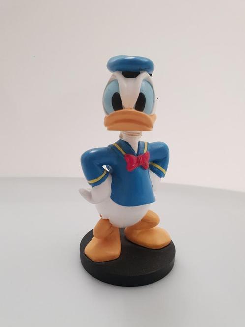 Donald Duck boos Beeldje op plateau vintage Kerst Christmas, Verzamelen, Disney, Zo goed als nieuw, Beeldje of Figuurtje, Donald Duck