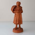 Paolo Grasso - Terracotta Sculptuur Boeren Meisje, Antiek en Kunst, Ophalen of Verzenden