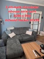 Inhouse Sami 3-zitsbank met hocker, Ophalen, Driepersoons, 75 tot 100 cm, Zo goed als nieuw