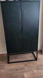 Zwarte metalen kast, Huis en Inrichting, Ophalen, Zo goed als nieuw